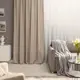 Штора на ленте со скрытыми петлями Inspire Carol 200х280 см цвет серо-бежевый Moon 4