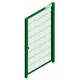 Калитка Эконом RAL 6005 1x2 м зеленый