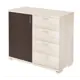 Тумба с выдвижными ящиками Мэрдэс ТБ-4МН КВ 90x79.20x42.70 4 ящика ЛДСП цвет венге