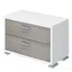 Тумба с выдвижными ящиками Мэрдэс ТМ-50 БЕН 70.20x45x35.10 2 ящика ЛДСП цвет белый