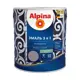 Грунт-эмаль по ржавчине 3 в 1 Alpina шелковисто-матовый темно-серый 2.5 л