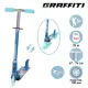 Самокат-Снегокат Graffiti Street Sport зимний 2 в 1 Русалка цвет синий