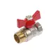 Кран шаровой Otmo 1/2" внутренняя-наружная резьба бабочка
