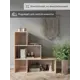 Стеллаж Good-дом 105x105x32 см ЛДСП цвет сонома нагрузка на полку до 10 кг