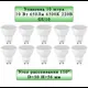 Набор ламп General lighting systems 661063_10 GLDEN-MR16-10-230-GU10-6500 GU10 220 В 10 Вт спот матовая 650 Лм холодный белый свет свет 10 шт