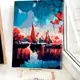 Картина по номерам Red panda Яхты у берега Япония 30x40 см