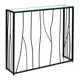 Консоль напольная Allconsoles 1022-CB clear 100x80x25 см сталь цвет черный