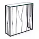 Консоль напольная Allconsoles 1024-CB clear 80x80x25 см сталь цвет черный