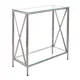 Консоль напольная Allconsoles 1031-CS clear 100x80x35 см сталь цвет серебряный