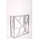 Консоль напольная Allconsoles 1054-CS clear 80x80x25 см сталь цвет серебряный