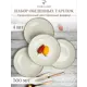 Набор глубоких тарелок Porland Seasons 21 см 500 мл, цвет салатовый
