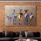 Картина без рамы Art debut gallery "Весёлые зебры" 50x80 см
