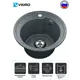 Мойка врезная круглая 43.7x20.5x43.7 см VIGRO VG101 грей искусственный камень цвет серый антрацит