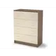 Комод Стендмебель Бася 4 ящика 80x41.4x104 см ЛДСП цвет ясень шимо