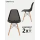 Комплект стульев 2 шт Leon group 83x41x46 см полипропилен цвет черный