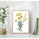 Постер 28 картин "Букет полевых цветов" 70x50 см без рамы