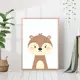 Постер 28 картин "Белочка для детской комнаты" 50x40 см без рамы