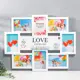 Мультирамка "Love" коллаж на 8 фото 10x15 см белый
