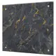 Защитный экран Borntoprint мрамор черный 50x50x0.4 см закаленное стекло цвет прозрачный