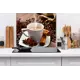 Защитный экран Borntoprint Кофе с корицей 60x60x0.4 см закаленное стекло цвет прозрачный