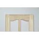 Фасад со стеклом Леспроф Экстра 39.60x99.80x2.20 см сосна/стекло цвет бежевый