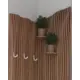 Настенная вешалка Sedeo 18x4x18 см 6 крючков цвет палисандр