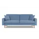 Диван Finsoffa Verden 216x86x90 см велюр цвет серо-голубой