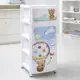 Комод Альтернатива Медвежата 4 ящика 38x48x98 см пластик цвет белый