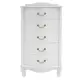 Комод Ifers Джульетта 5 ящиков 49x40.5x92.5 см МДФ цвет молочный
