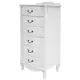 Комод Ifers Джульетта 6 ящиков 49x40.5x106.5 см МДФ цвет молочный