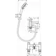 Смеситель для ванны Hansgrohe 71462000 двухвентильный с душевой лейкой цвет хром