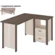 Компьютерный стол Мэрдэс Стд-У С Япд Шк 115x75.50x130 см ЛДСП цвет коричневый/бежево-белый