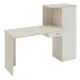Компьютерный стол Мэрдэс Скл-Прям130+Шк Кбе 170x123.50x60 см ЛДСП цвет белый жемчуг/бежево-белый
