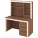 Компьютерный стол Мэрдэс Стя130+Нст130Я Шк 130x160x72 см ЛДСП цвет коричневый/бежево-белый