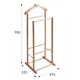 Напольная вешалка Мебелик 30н 49x98x35 см Массив цвет светло-коричневый
