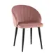 Стул кухонный Стул груп Брюссель 82x53x47 см велюр цвет розовый