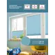 Шторы-плиссе Decofest 80x160 см цвет бирюзовый