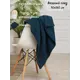 Плед-покрывало AlmaForHome RiddleLine Елка/морсин, 90x160 см, трикотаж, цвет темно-синий