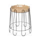 Кофейный столик круглый Sheffilton 44x44 см черный