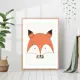 Постер 28 картин "Лиса" 40x50 см, в подарочном тубусе без рамы