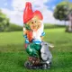 Садовая фигура Хорошие сувениры Гном с зайчиком 41 см