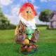 Садовая фигура Хорошие сувениры Гном с мешками яблок 50 см