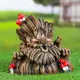 Садовая фигура Хорошие сувениры Лесовичок №3 серый 21x16x19 см