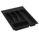 Лоток для столовых приборов Big House L450-400-BL 38.50x4.50x49 см пластик цвет черный