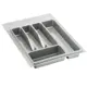 Лоток для столовых приборов Big House L450-400-SG 38.50x4.50x49 см пластик цвет светло-серый