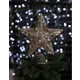 Верхушка на елку Merry green Звезда с диодами h 30 см бежевый