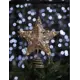 Верхушка на елку Merry green Звезда с диодами h 25 см бежевый
