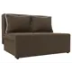 Диван Лига Диванов Лагуна 109x81x93 см рогожка цвет бежевый/коричневый
