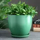 Горшок цветочный 9355481 Simaland 22 см 5 л керамика зеленый