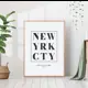 Постер 28 картин "Надпись нью-йорк сити" 70x50 см в подарочном тубусе без рамы